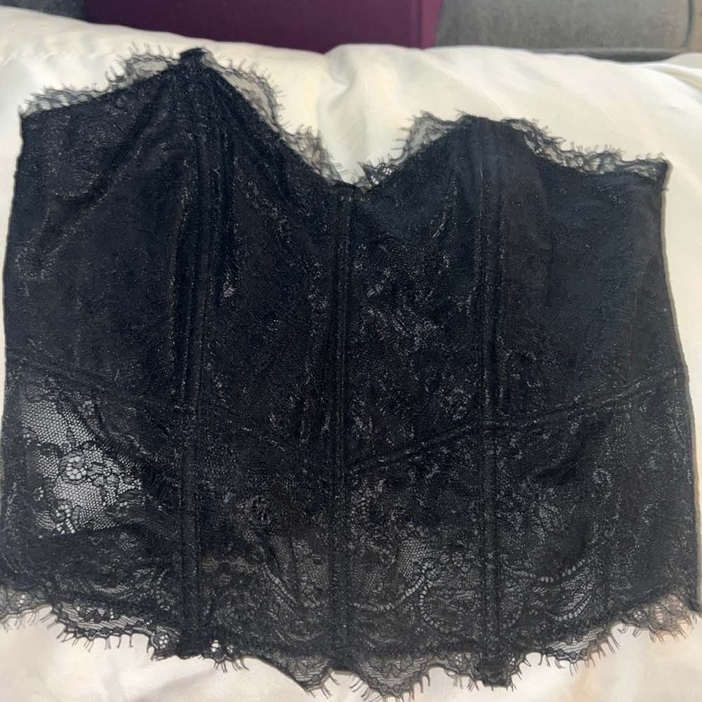Black corset f21 top